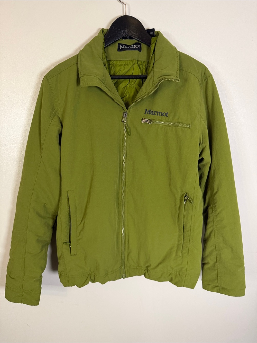 Marmot Men's Lightweight Softshell Jacket Green Full Zip Insulated Gorpcore, Sm